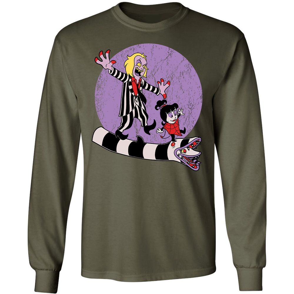 Long Sleeve T-Shirt - NQ61YHGP - Military Green - 16