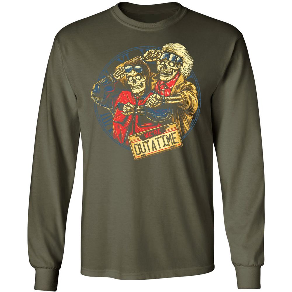 Long Sleeve T-Shirt - QDSX9QDR - Military Green - 16