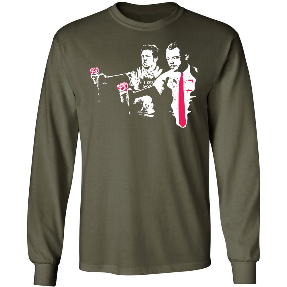 Long Sleeve T-Shirt - KSS7Y5CZ - Military Green - 16