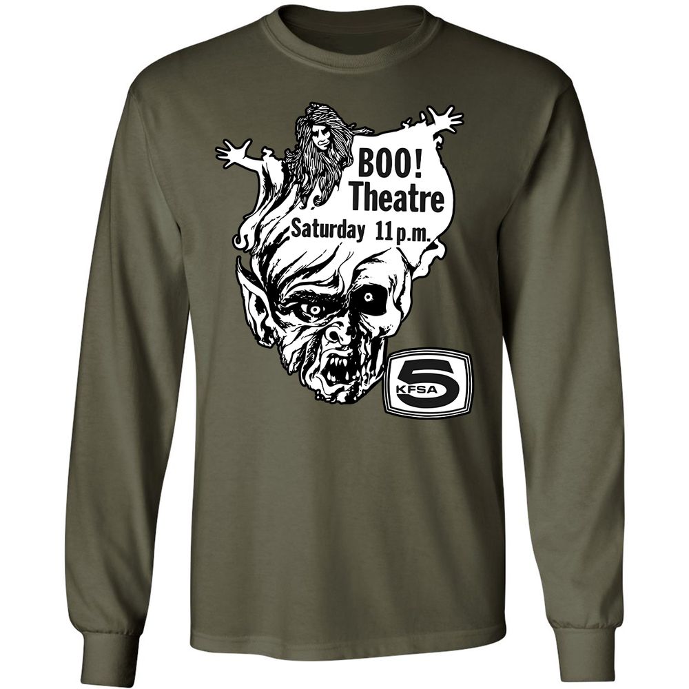 Long Sleeve T-Shirt - 7D4MJQ43 - Military Green - 16