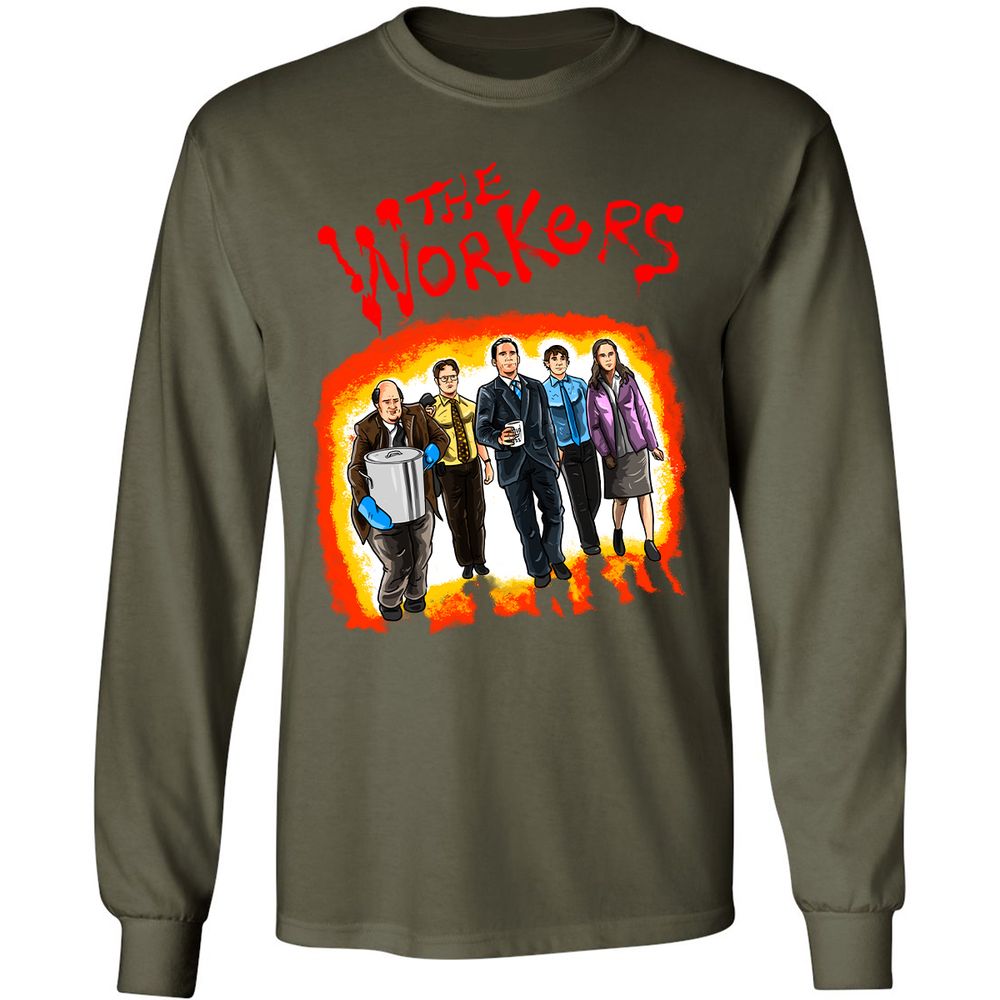 Long Sleeve T-Shirt - 4GGLNRB1 - Military Green - 16