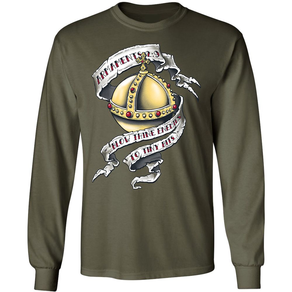 Long Sleeve T-Shirt - 8BGT4HPQ - Military Green - 16