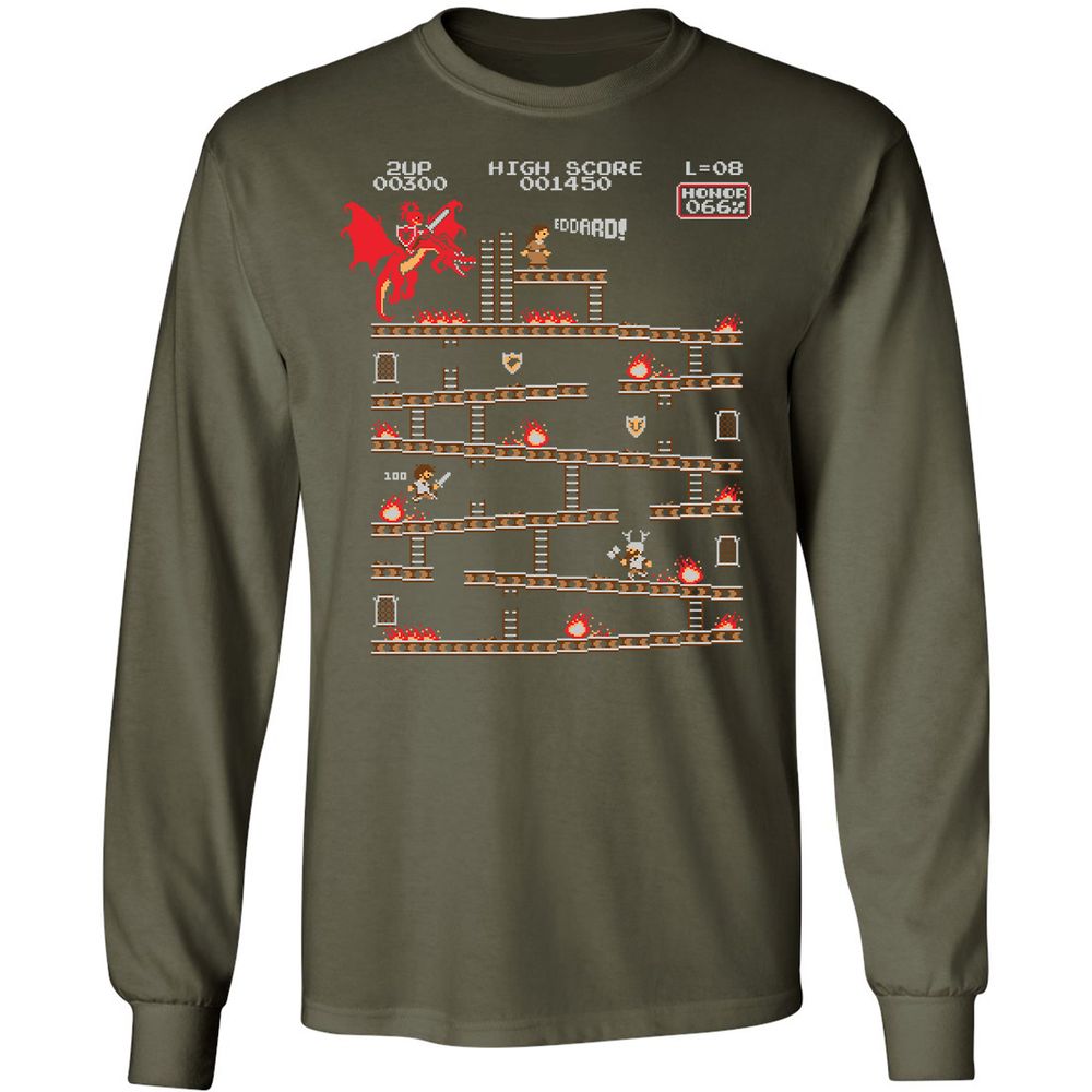 Long Sleeve T-Shirt - 3UL1MVSC - Military Green - 16