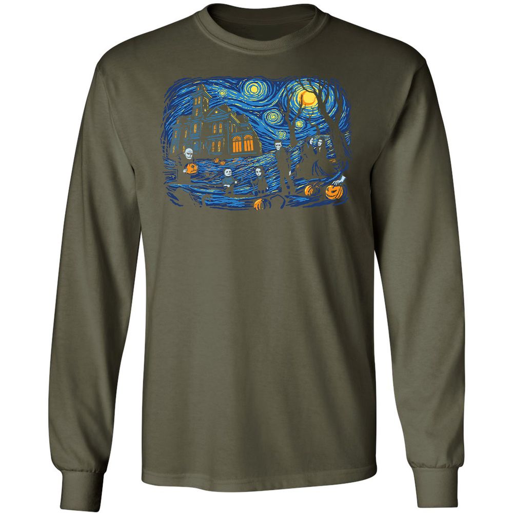 Long Sleeve T-Shirt - E9W7VKMY - Military Green - 16
