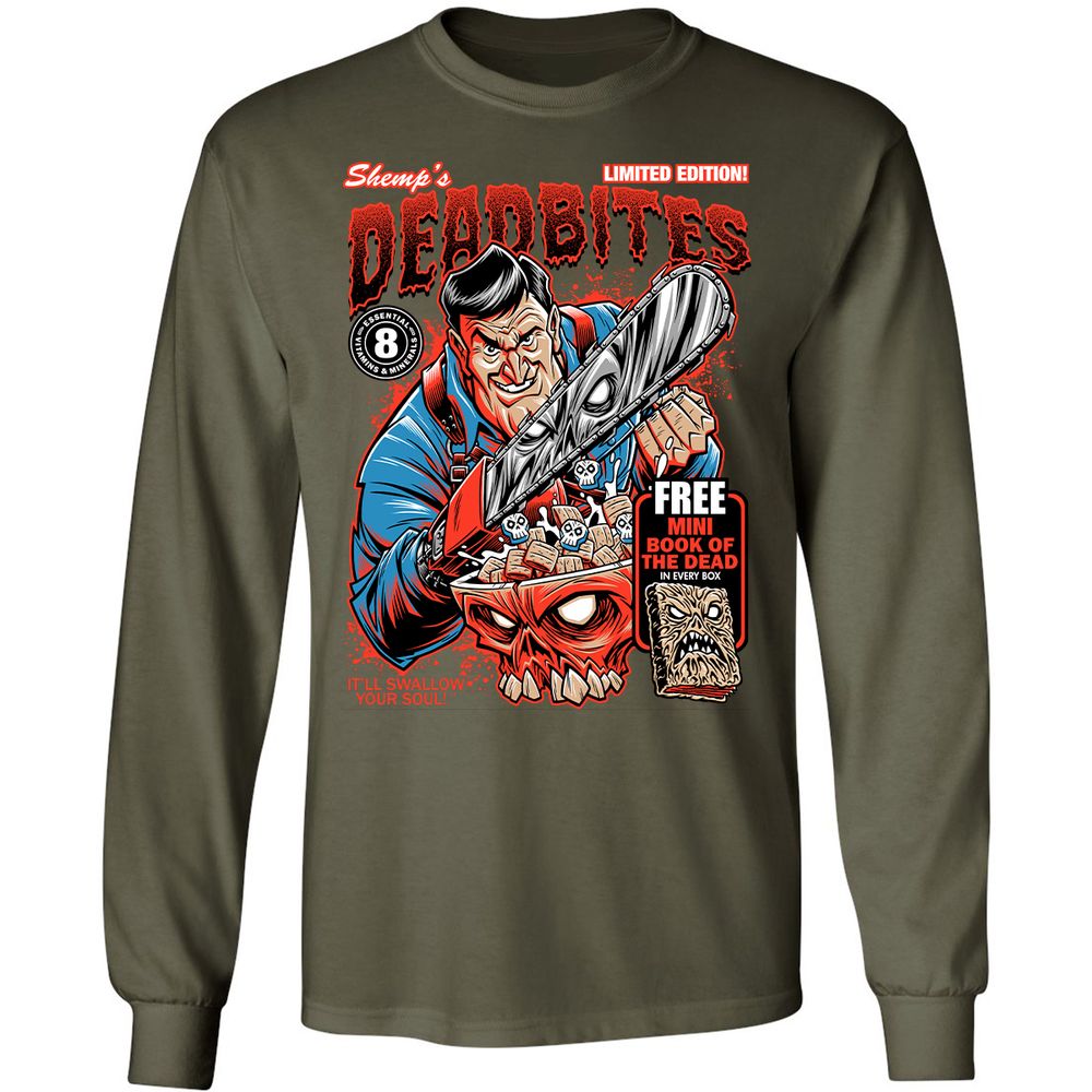 Long Sleeve T-Shirt - 1PSD3AKW - Military Green - 16