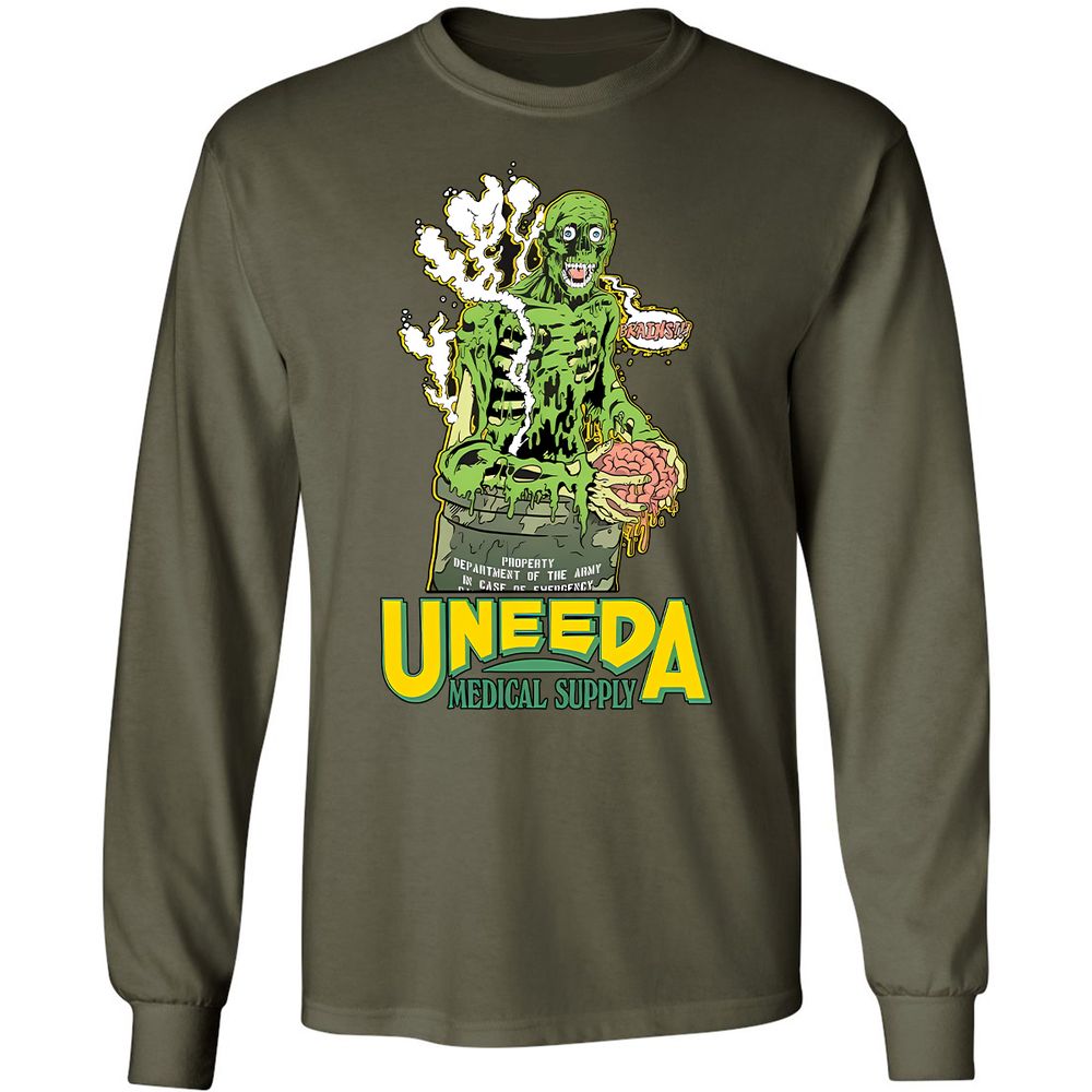 Long Sleeve T-Shirt - F67PURP9 - Military Green - 16