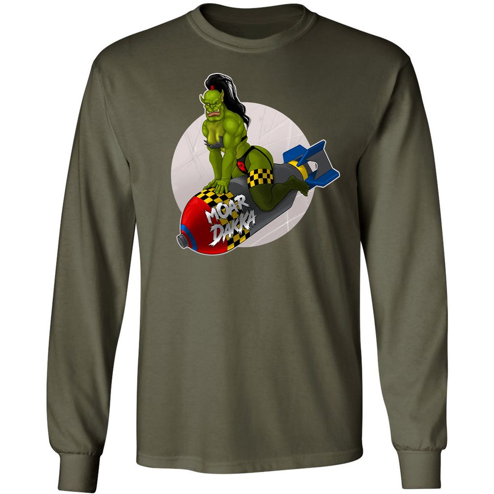 Long Sleeve T-Shirt - TUKBLHPP - Military Green - 16