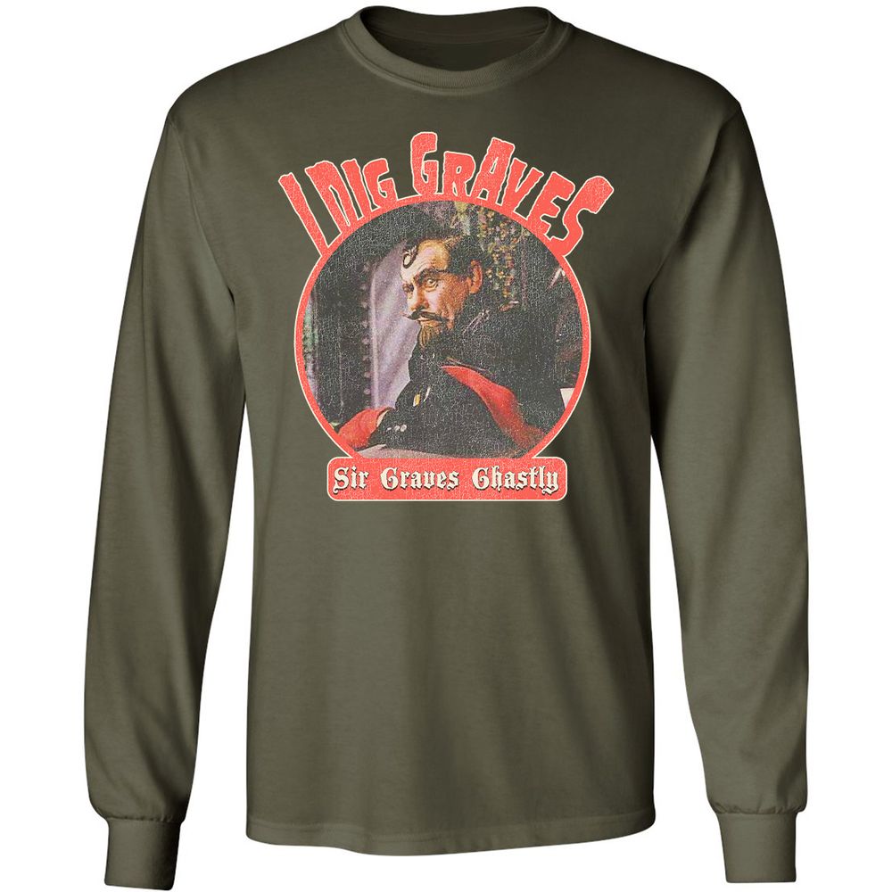 Long Sleeve T-Shirt - HJX9KPJW - Military Green - 16