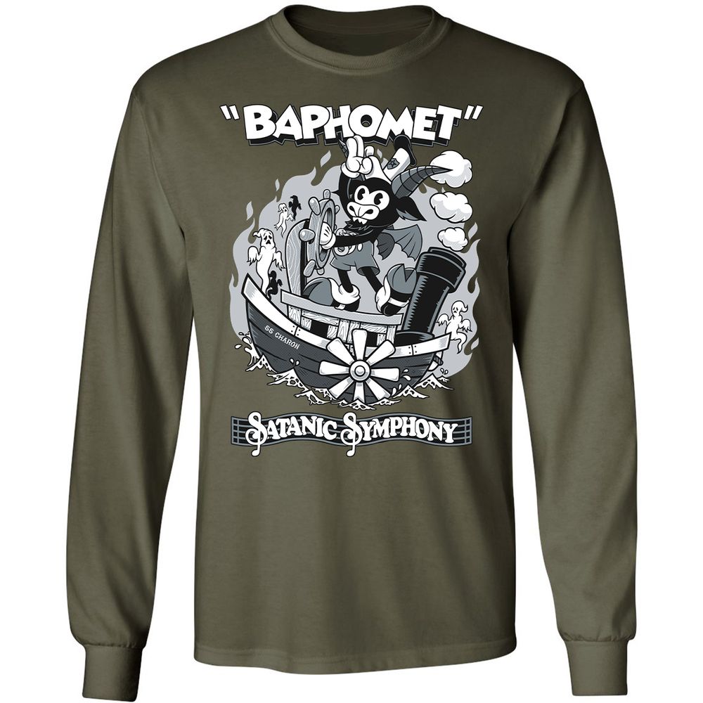 Long Sleeve T-Shirt - EGRQYVXZ - Military Green - 16