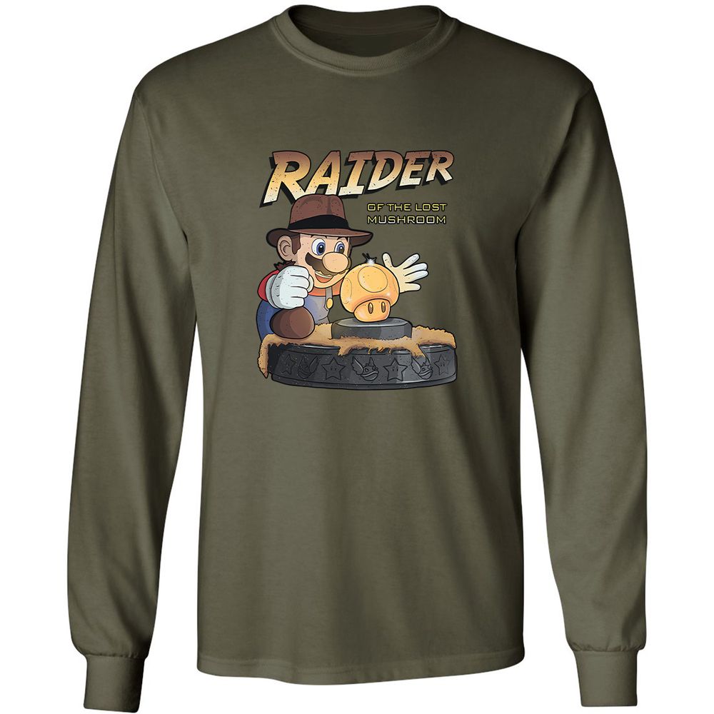 Long Sleeve T-Shirt - FHFLVNQN - Military Green - 16