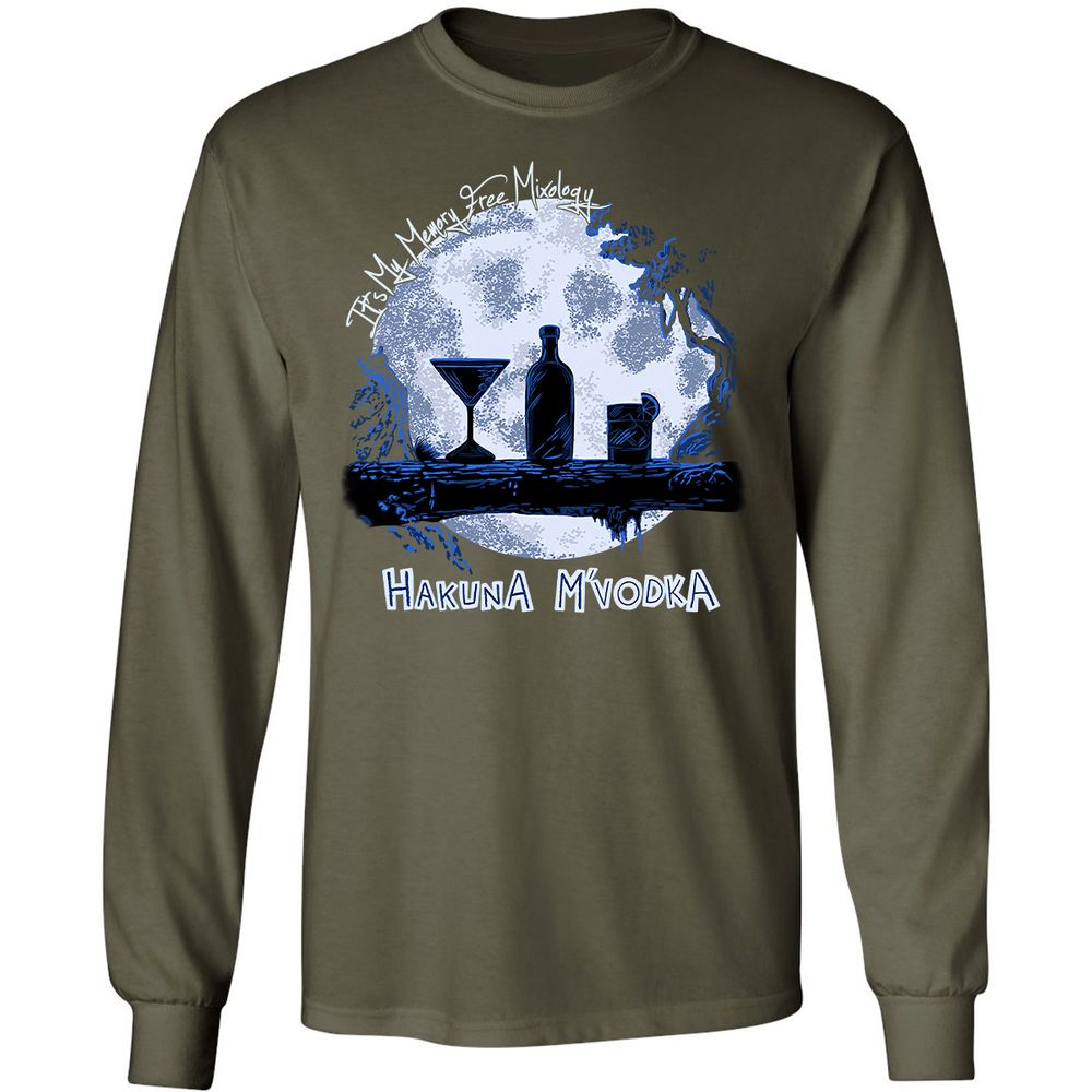 Long Sleeve T-Shirt - 6J982QUR - Military Green - 16