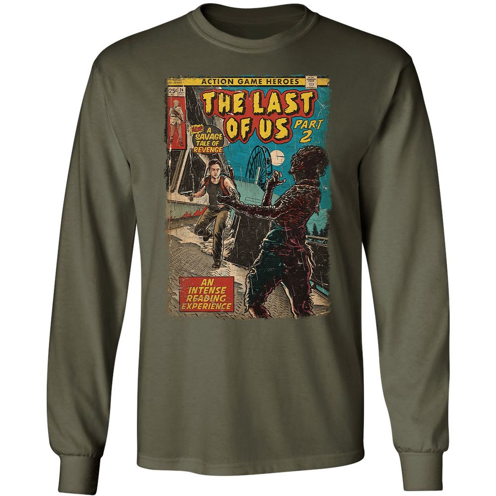 Long Sleeve T-Shirt - VNPZ7P3Y - Military Green - 16