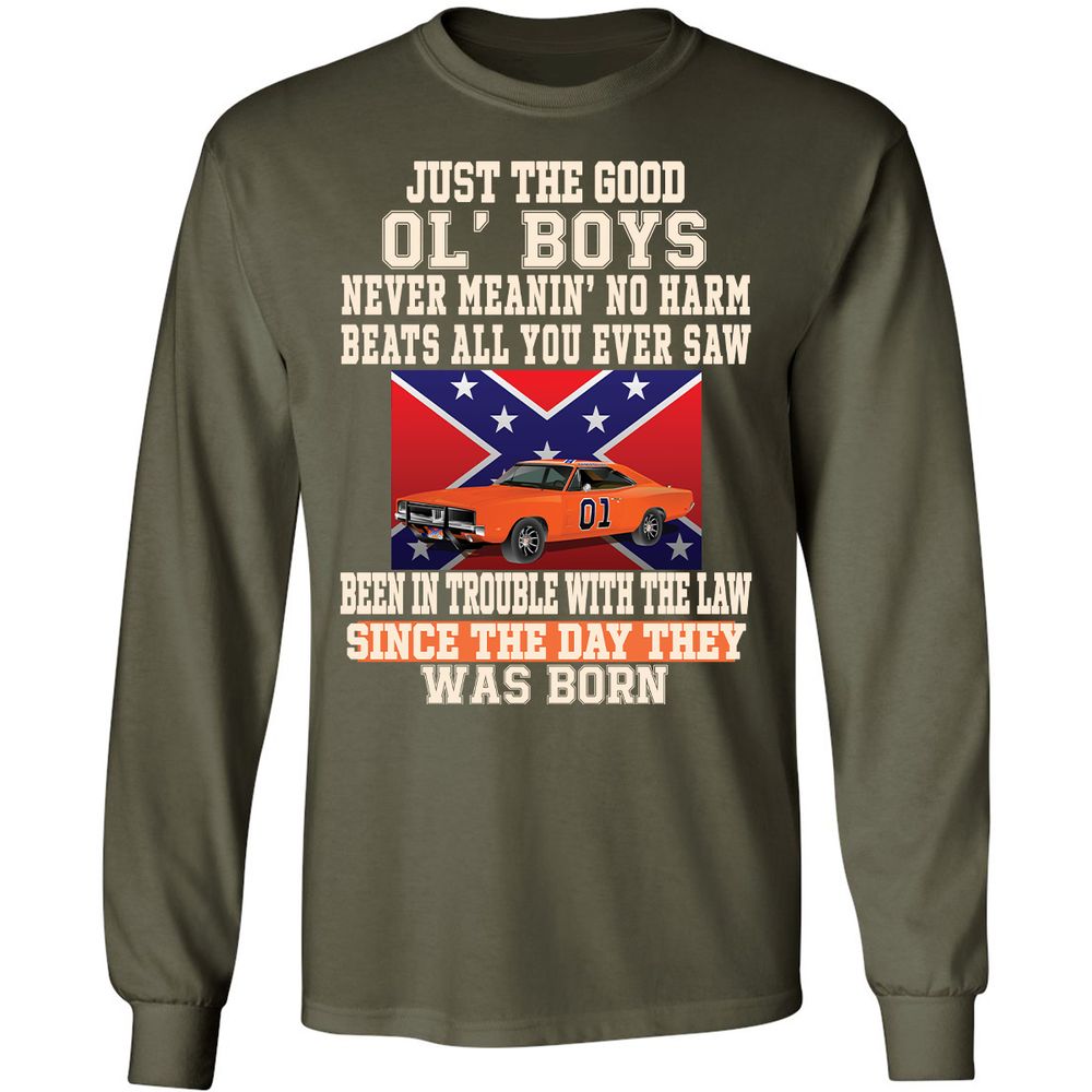 Long Sleeve T-Shirt - CTJQDAXR - Military Green - 16