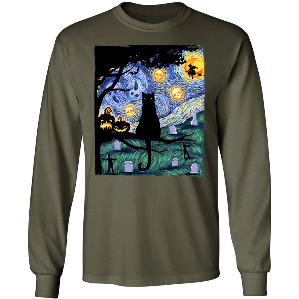 Long Sleeve T-Shirt - SJQ3LV63 - Military Green - 16