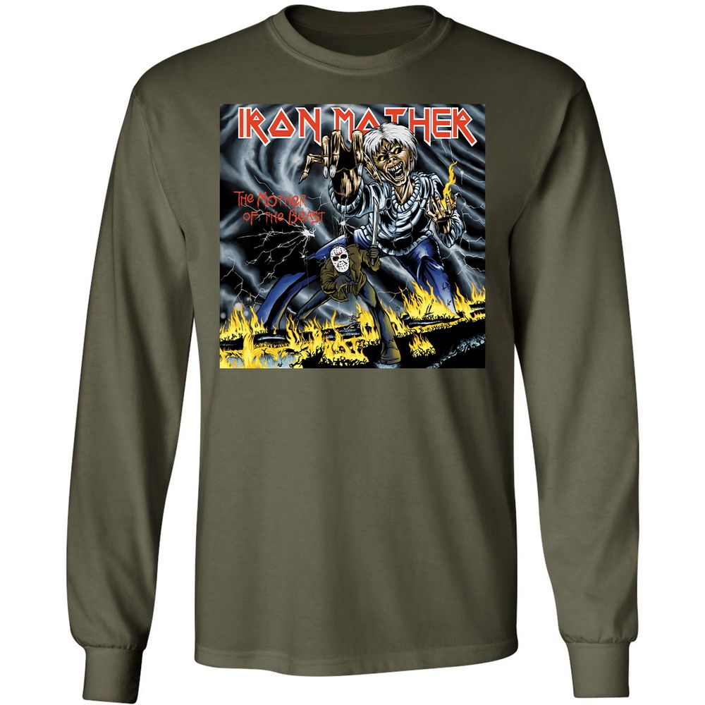 Long Sleeve T-Shirt - ZEX7YA1S - Military Green - 16