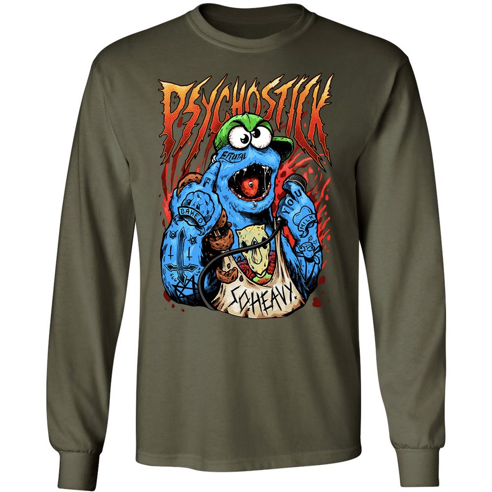 Long Sleeve T-Shirt - HNNMLZS9 - Military Green - 16