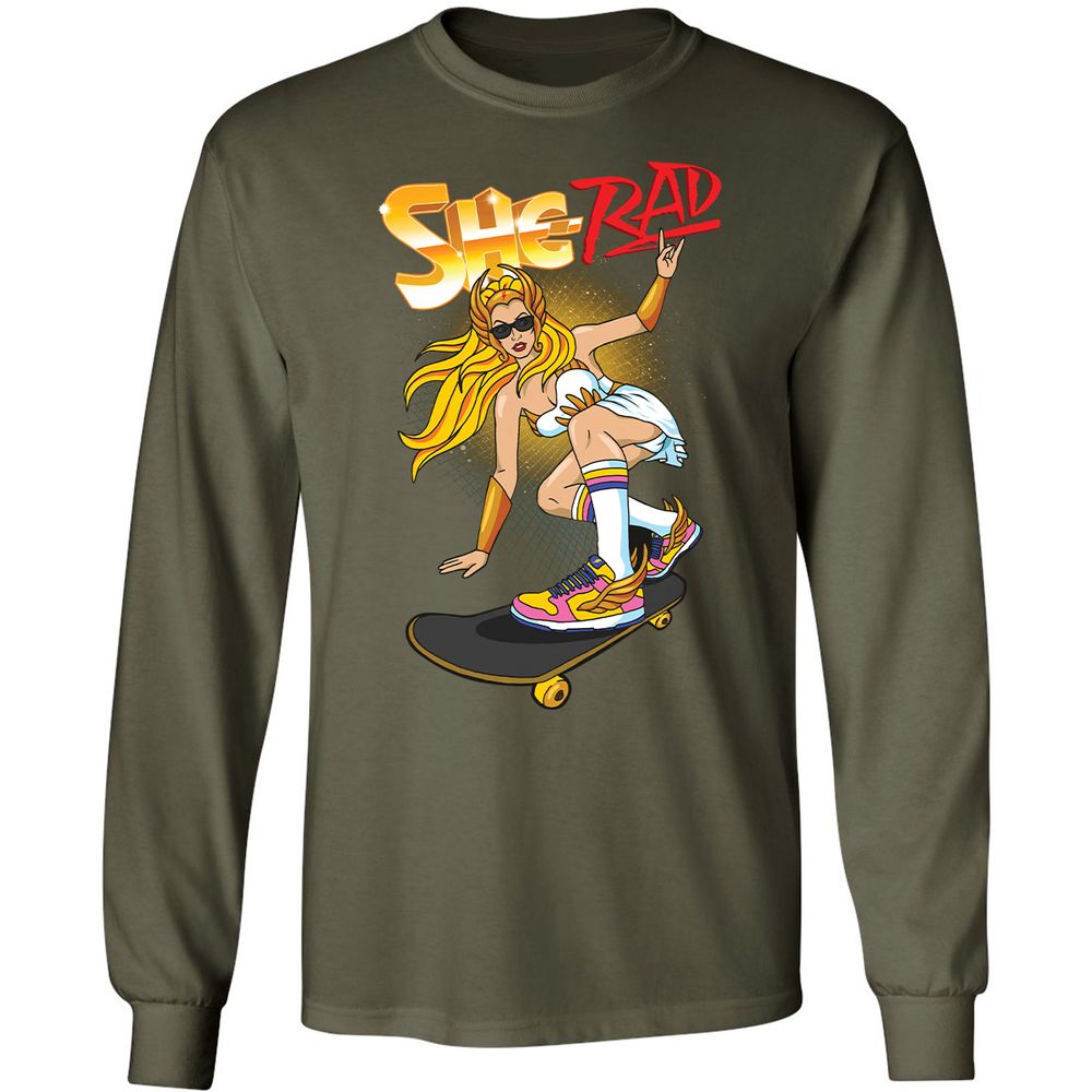 Long Sleeve T-Shirt - EPQV7EY6 - Military Green - 16