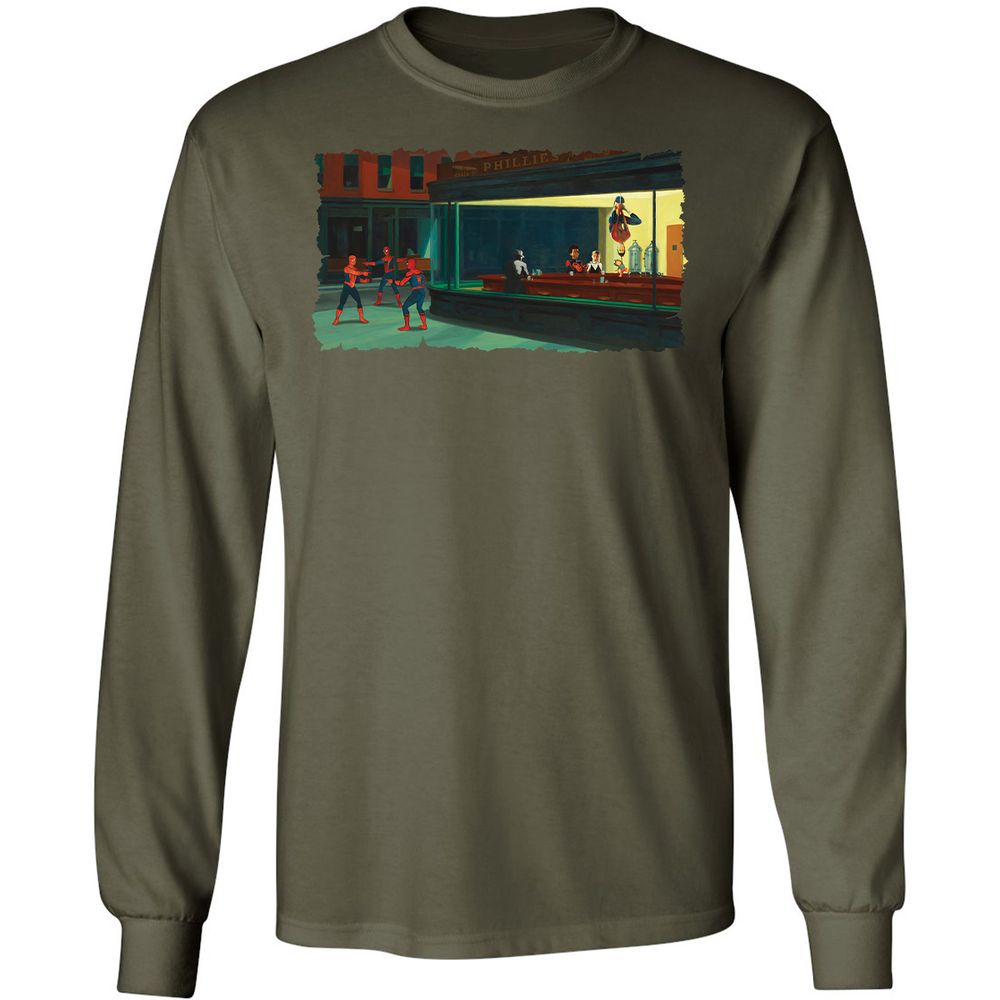 Long Sleeve T-Shirt - K7EKEPWV - Military Green - 16