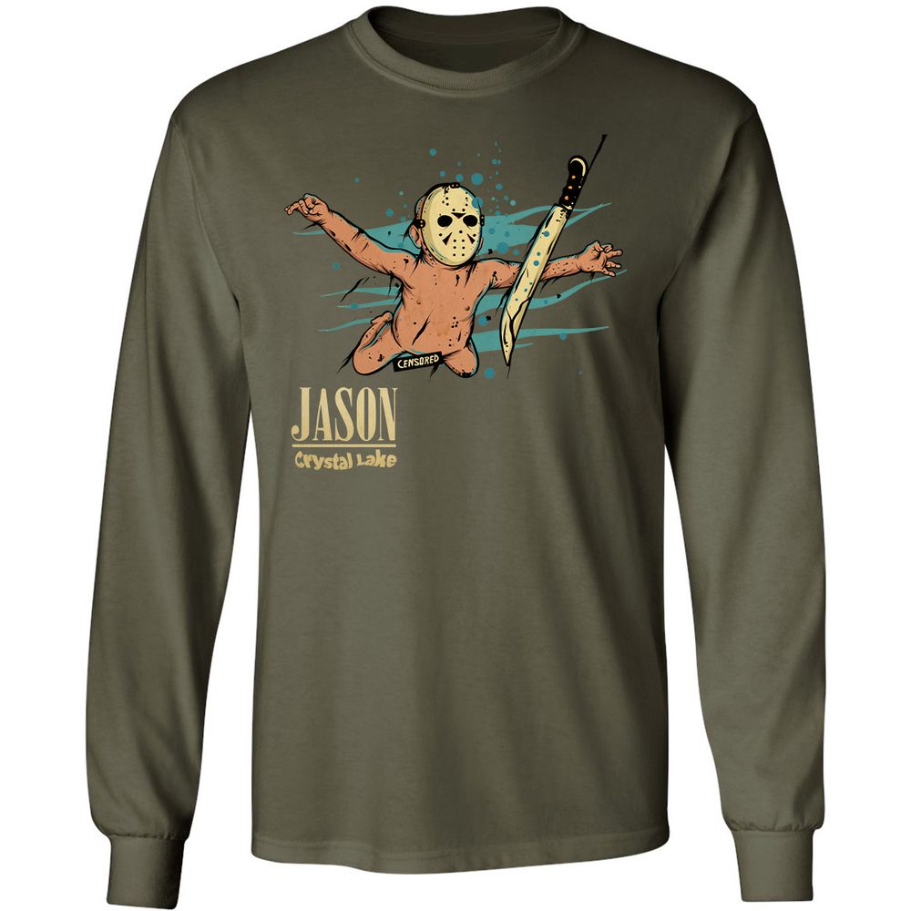 Long Sleeve T-Shirt - CMT4MNK8 - Military Green - 16