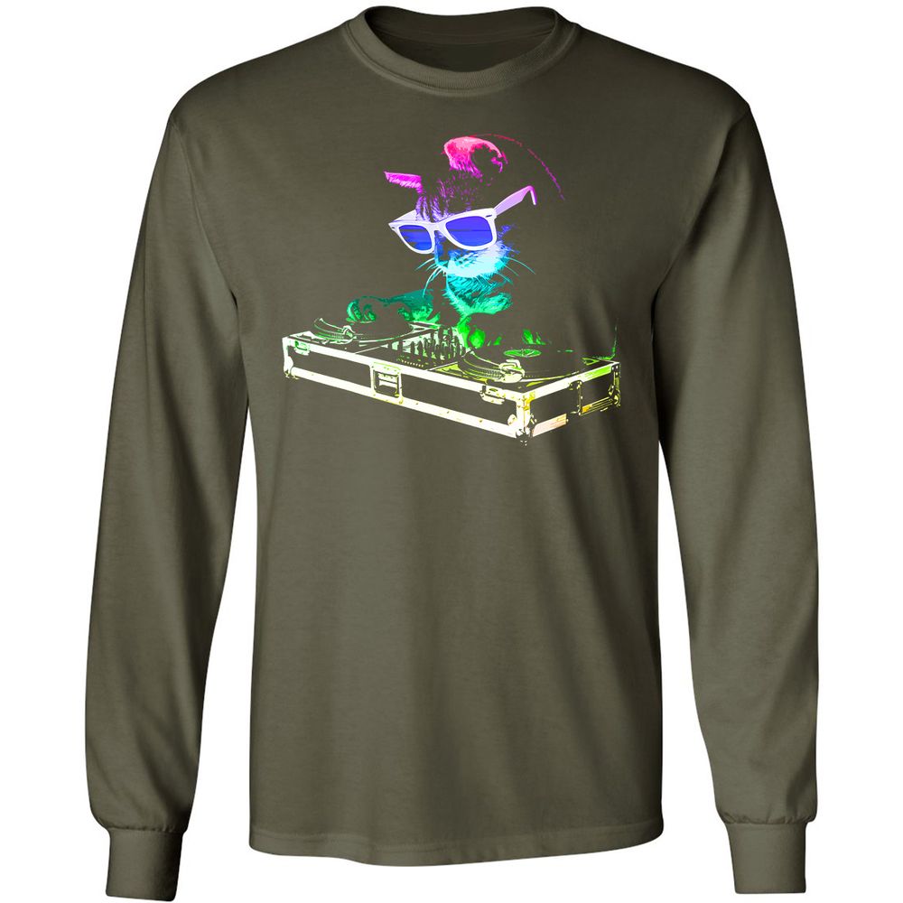 Long Sleeve T-Shirt - 87XX5CSV - Military Green - 16