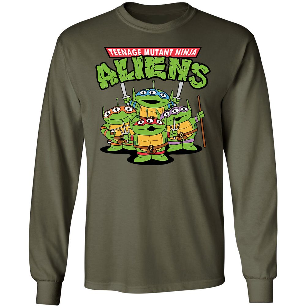 Long Sleeve T-Shirt - BPJ7G6TF - Military Green - 16