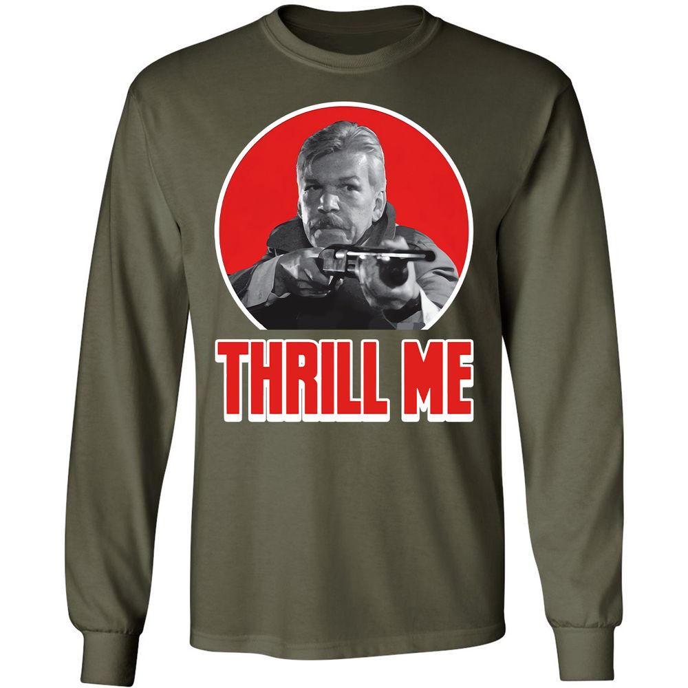Long Sleeve T-Shirt - CRL87BTD - Military Green - 16