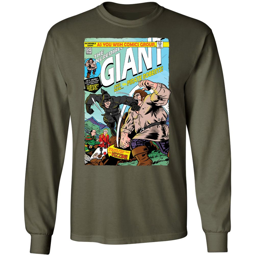 Long Sleeve T-Shirt - QE1HS8VP - Military Green - 16