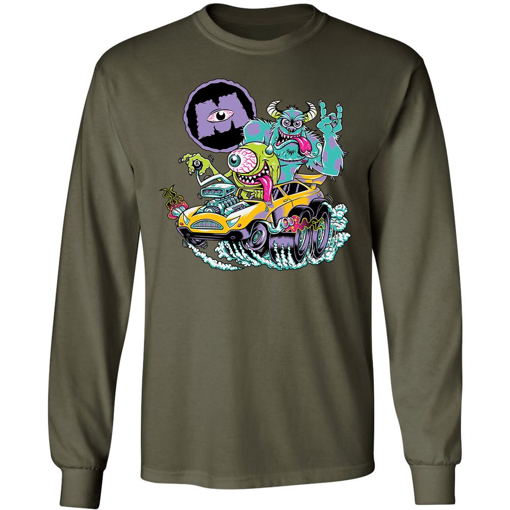 Long Sleeve T-Shirt - 3E1EECKB - Military Green - 16