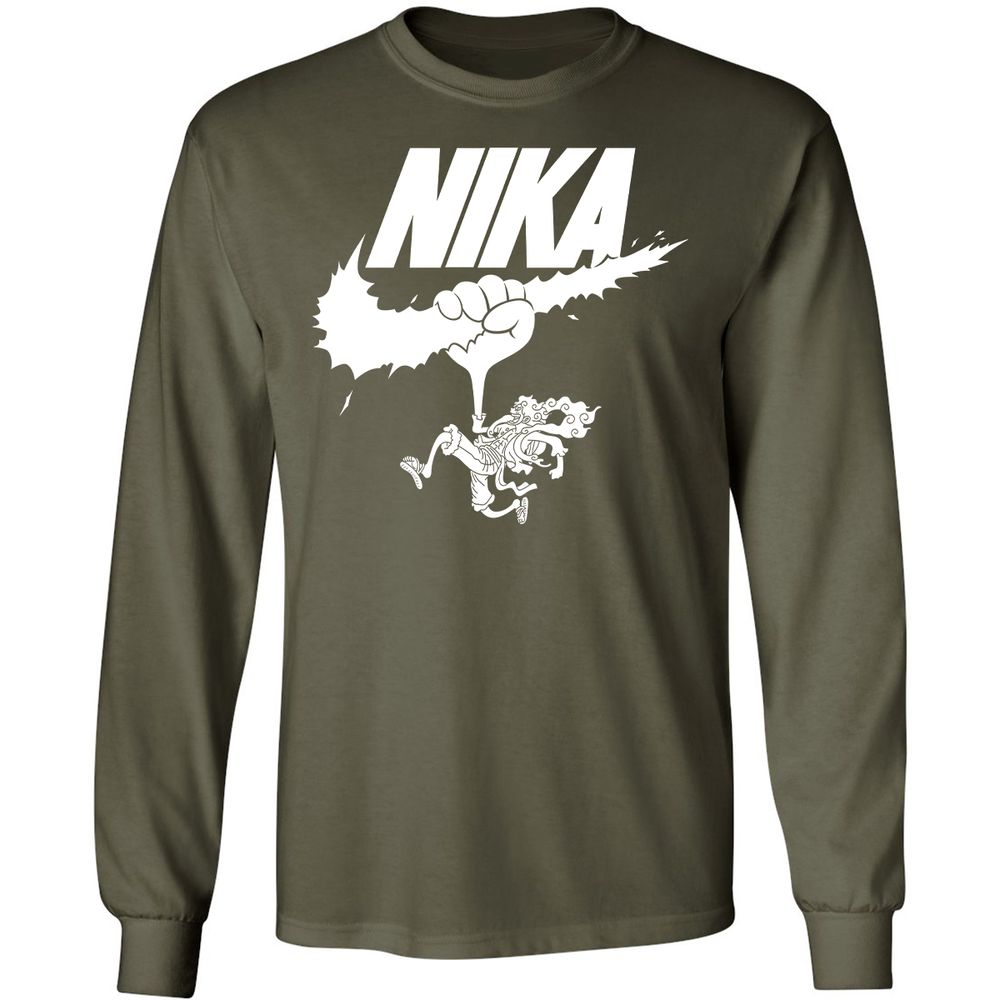 Long Sleeve T-Shirt - TC1J89R1 - Military Green - 16