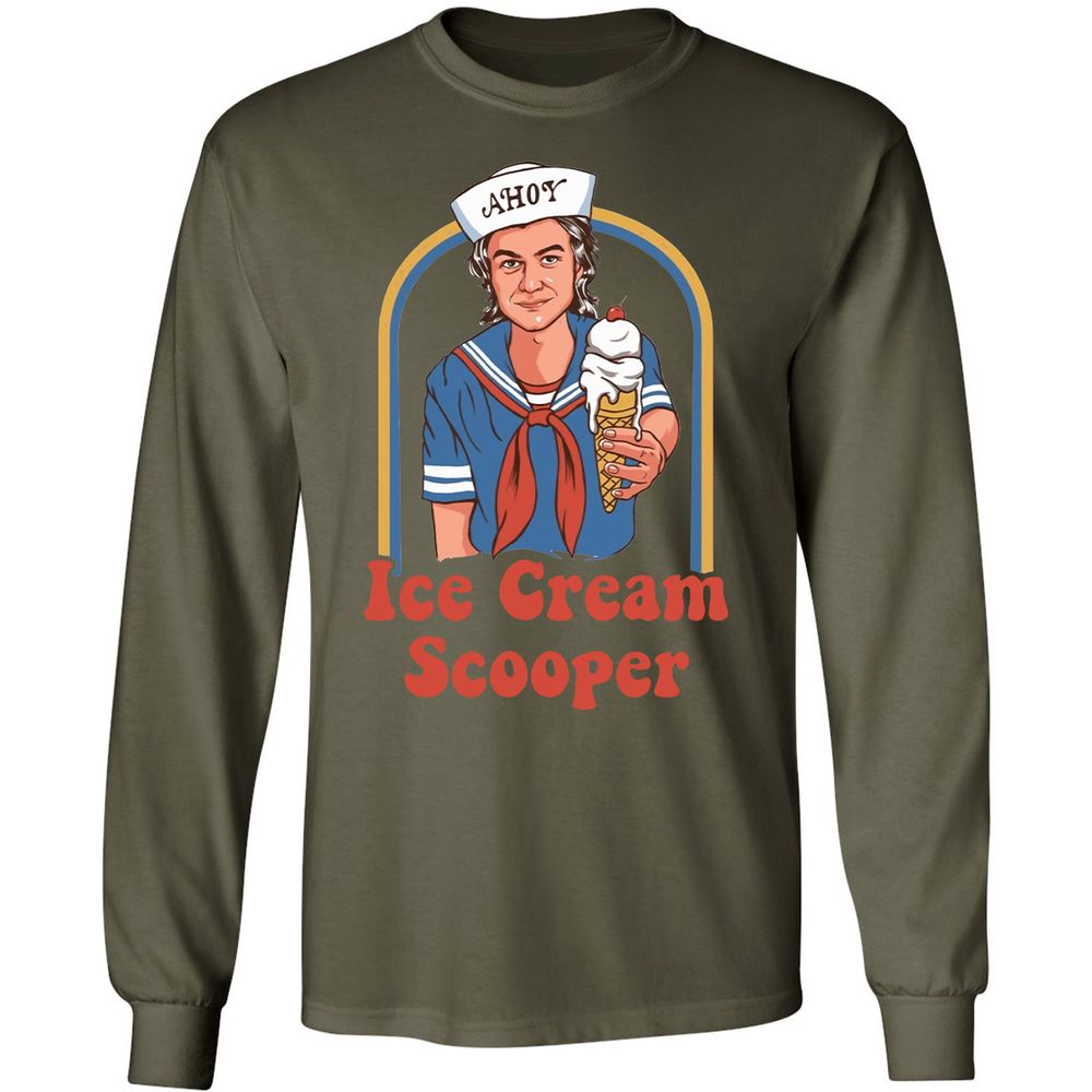 Long Sleeve T-Shirt - 2QKD4BNF - Military Green - 16
