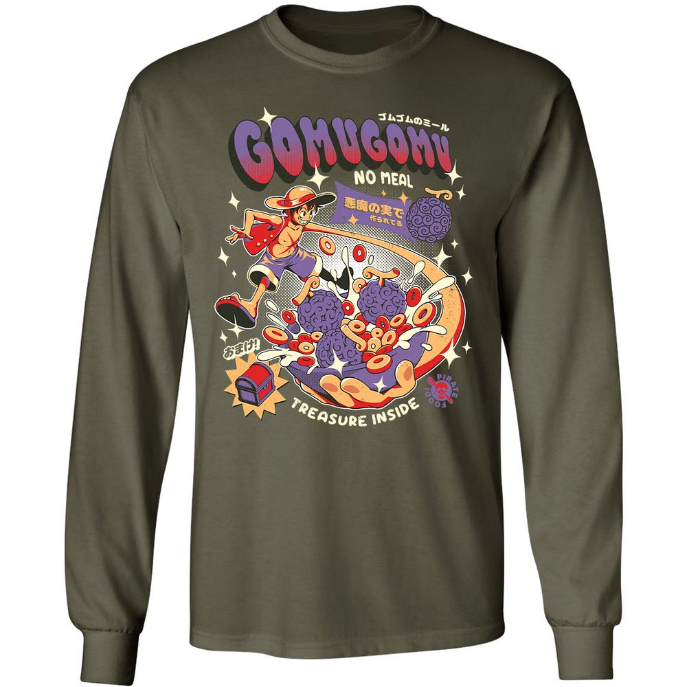 Long Sleeve T-Shirt - J4Z458XB - Military Green - 16