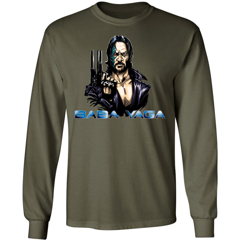 Long Sleeve T-Shirt - 24HVA8C8 - Military Green - 16