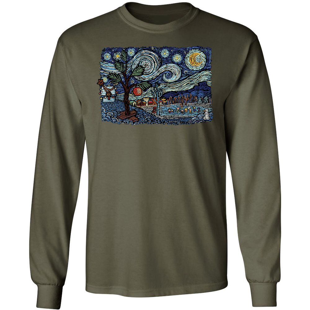 Long Sleeve T-Shirt - 17R6V3TJ - Military Green - 16