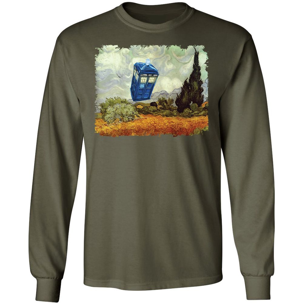 Long Sleeve T-Shirt - 7TY81HWU - Military Green - 16