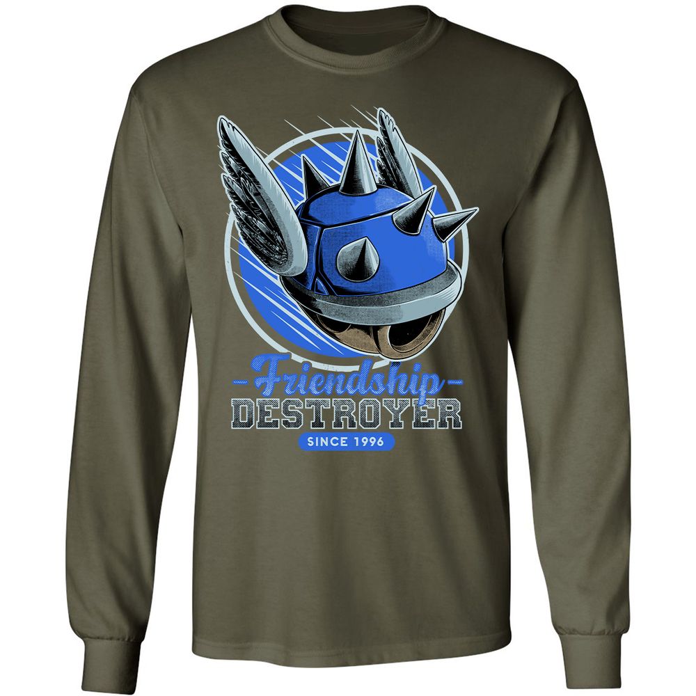 Long Sleeve T-Shirt - BR2CDMQZ - Military Green - 16