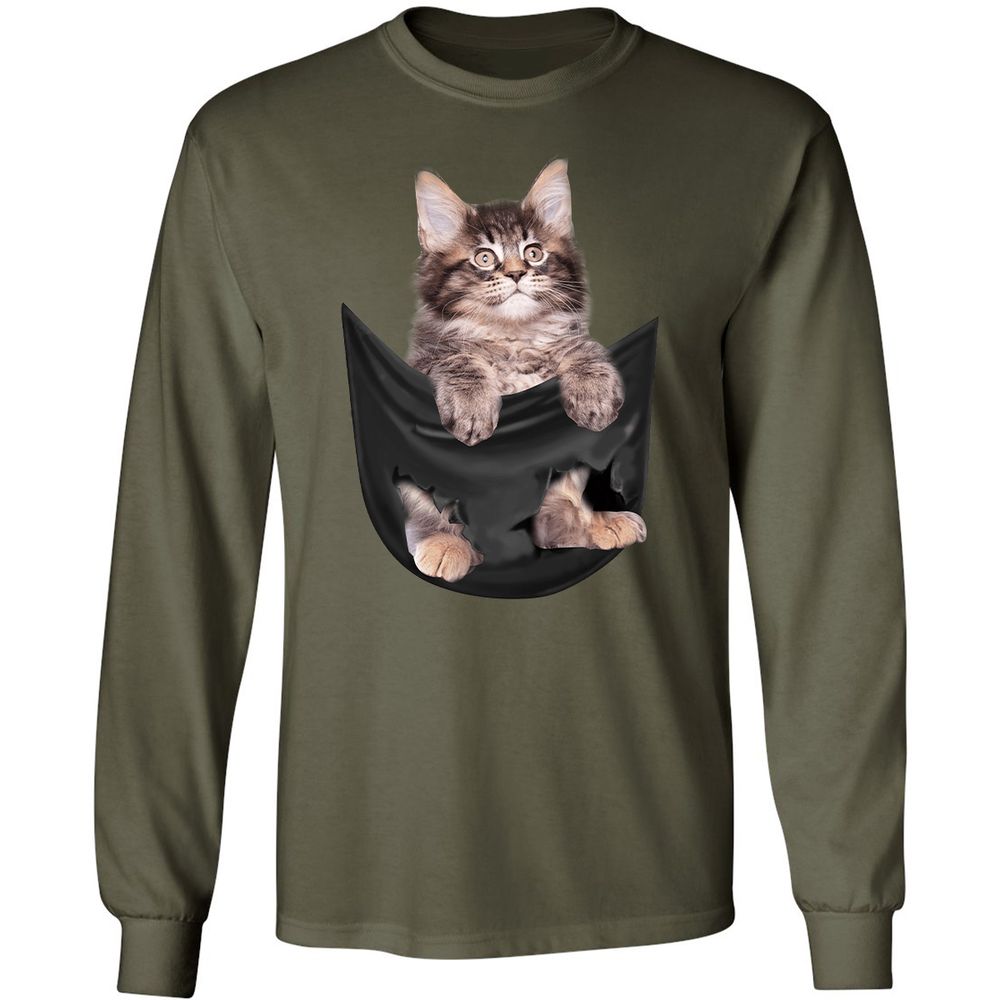 Long Sleeve T-Shirt - 3S9GBNU8 - Military Green - 16