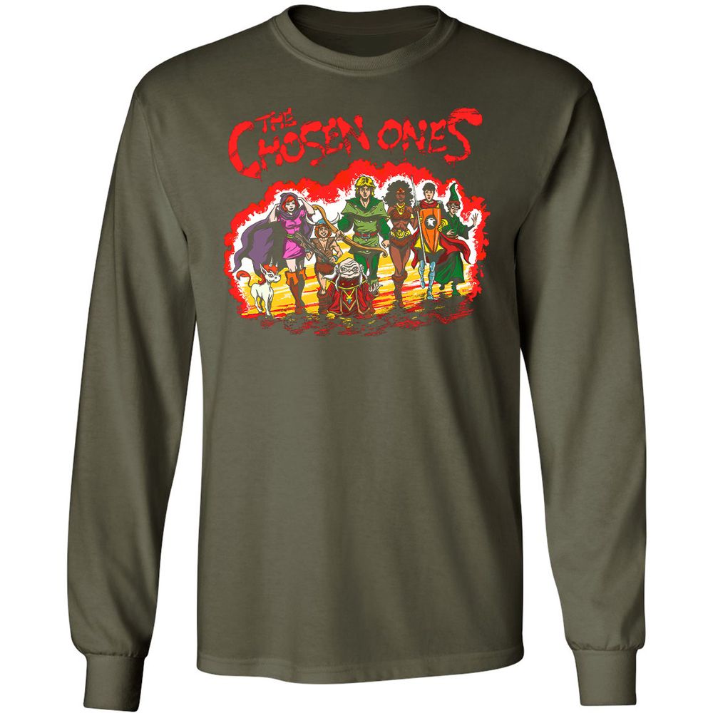 Long Sleeve T-Shirt - H18SE12K - Military Green - 16