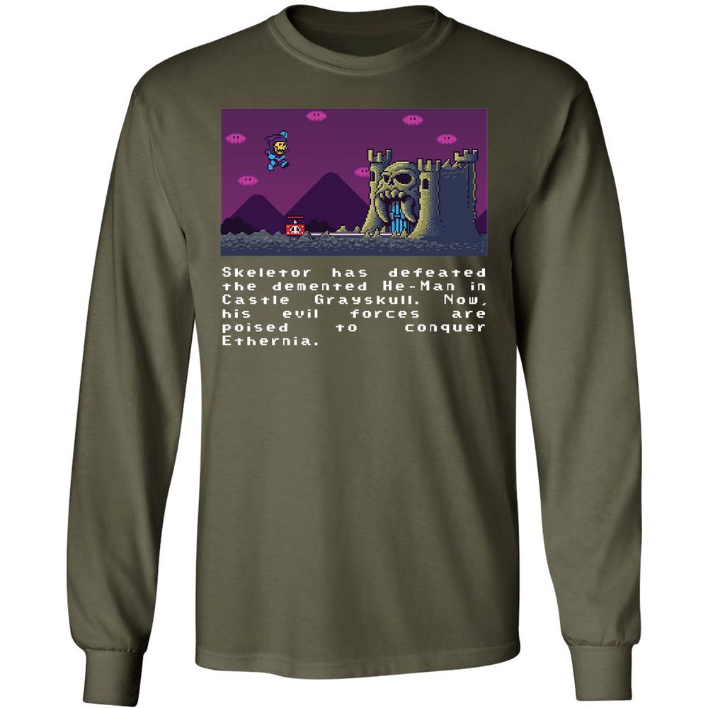 Long Sleeve T-Shirt - BG3FEJB5 - Military Green - 16