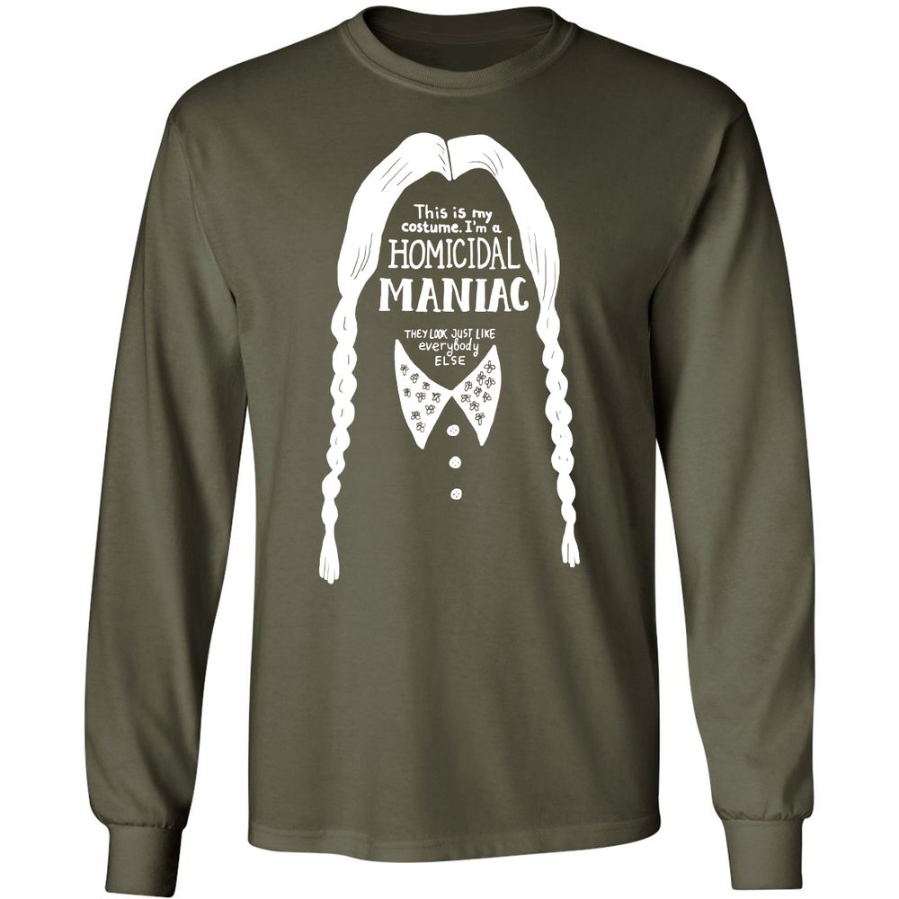Long Sleeve T-Shirt - 5VTNYJJR - Military Green - 16