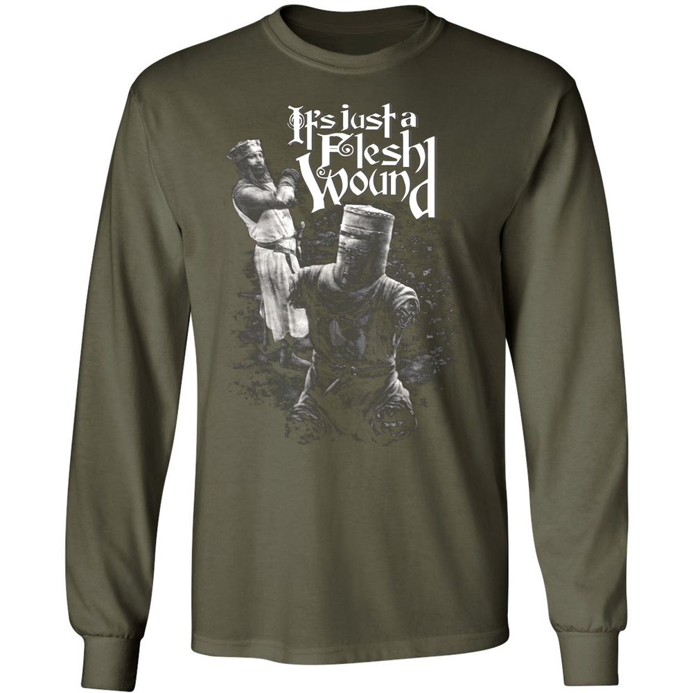 Long Sleeve T-Shirt - XZWL3Y3P - Military Green - 16