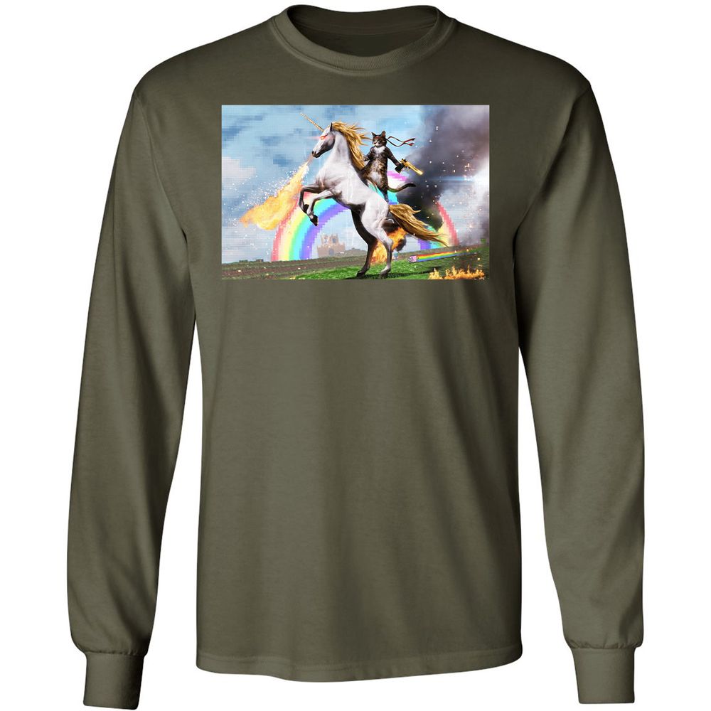 Long Sleeve T-Shirt - N21FGS4T - Military Green - 16