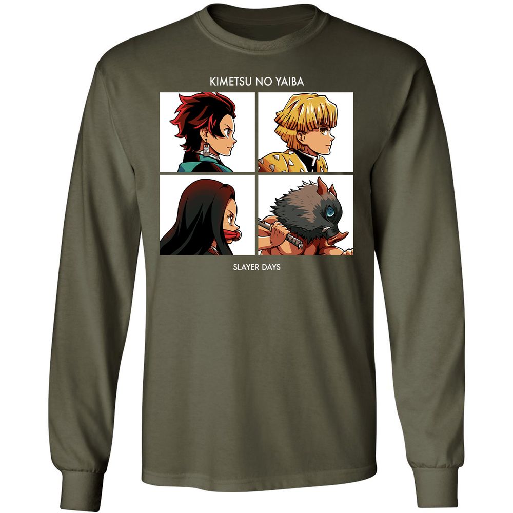 Long Sleeve T-Shirt - 5XVVG6Y4 - Military Green - 16