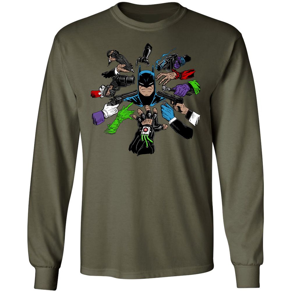 Long Sleeve T-Shirt - HQED41RW - Military Green - 16