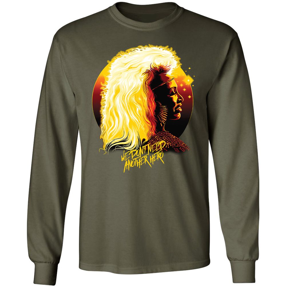 Long Sleeve T-Shirt - QM4VB8J9 - Military Green - 16