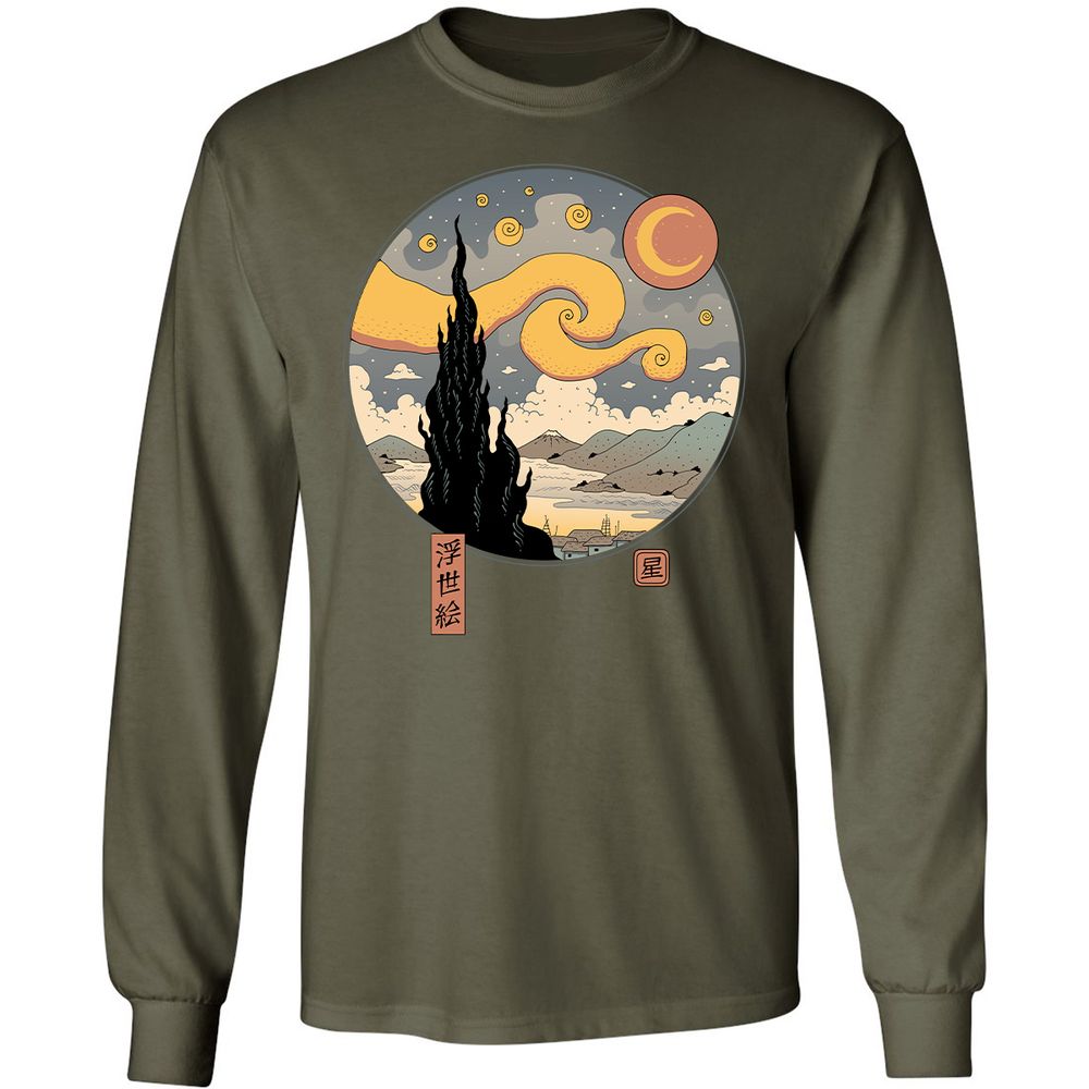 Long Sleeve T-Shirt - 8KM2BNY2 - Military Green - 16