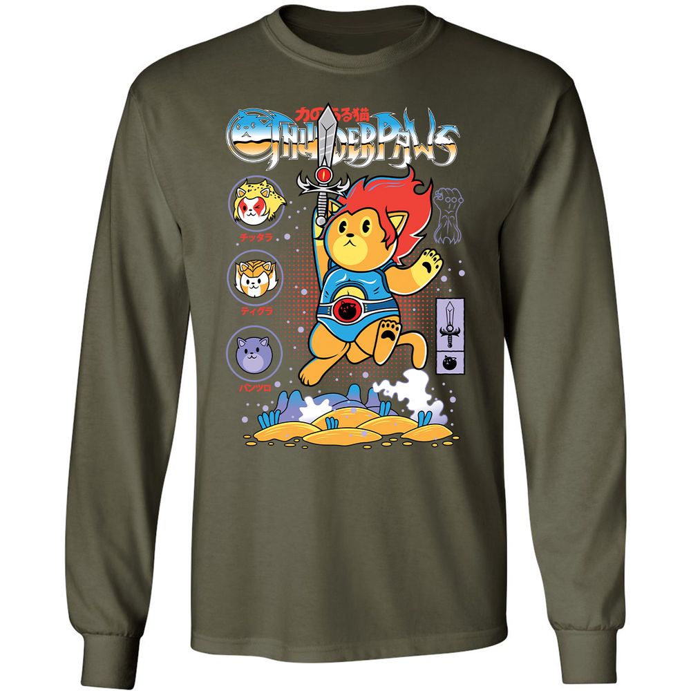 Long Sleeve T-Shirt - QCD74SLU - Military Green - 16