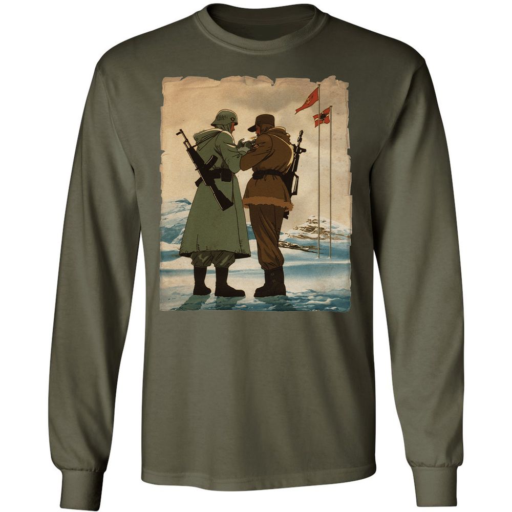 Long Sleeve T-Shirt - 2T4HG375 - Military Green - 16
