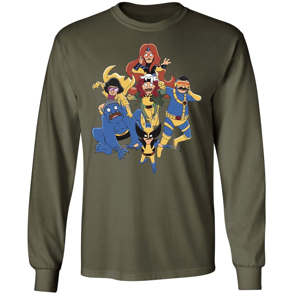 Long Sleeve T-Shirt - 1X7BW52R - Military Green - 16
