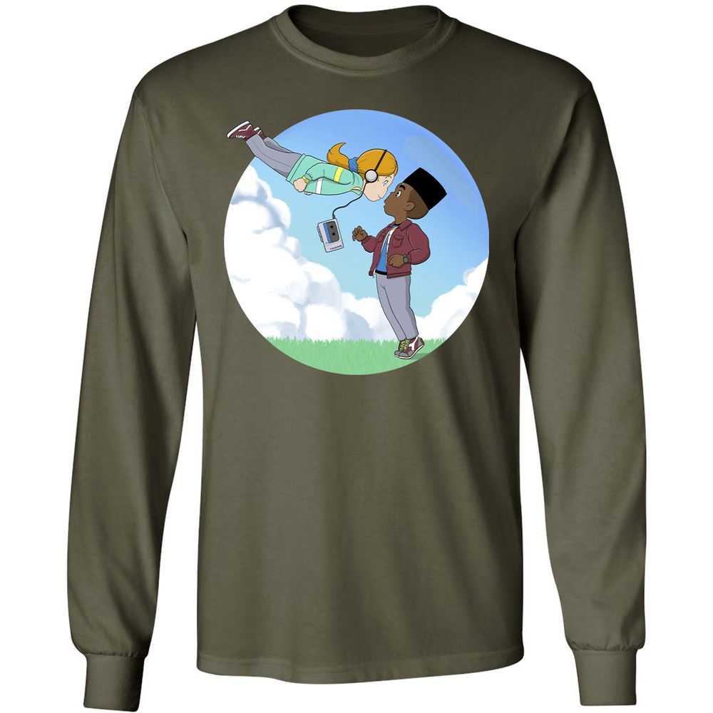 Long Sleeve T-Shirt - QJQ4YXAN - Military Green - 16