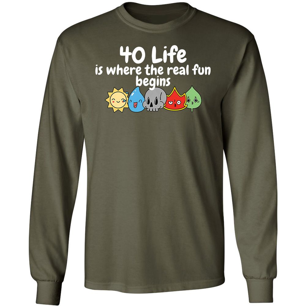 Long Sleeve T-Shirt - 1H3CDHEB - Military Green - 16